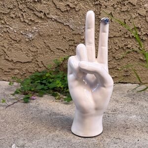 Silver Vermeil Triangular Blue Topaz Ring